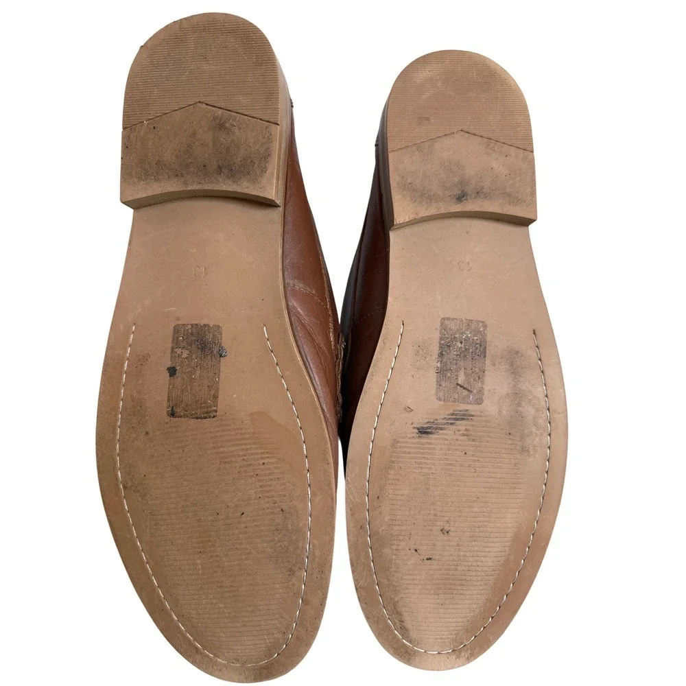 ASOS Design Mens Leather Tassel Loafers Brown Size 14 112658727 Preppy Business
